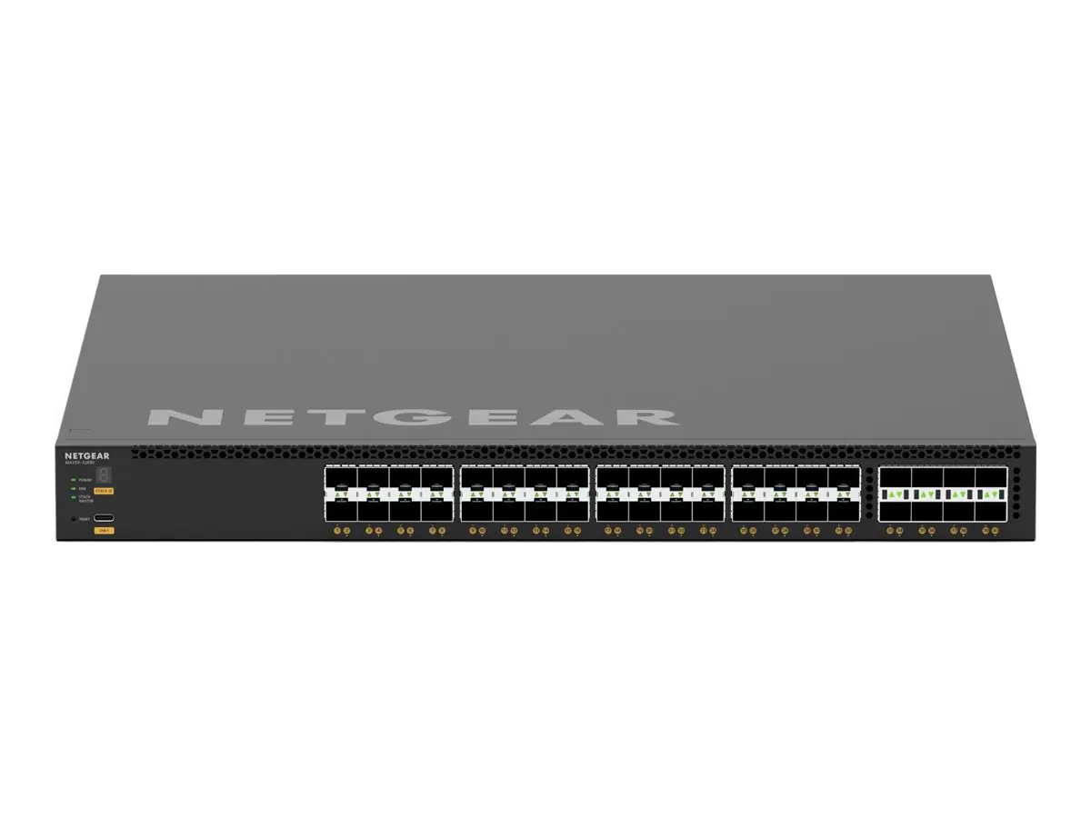 Netgear M4350 Series M4350-32F8V - Switch - L3 - managed - 32 x 10 Gigabit SFP+ + 8 x 25 Gigabit SFP28 - Luftstrom von vorne nach hinten - an Rack montierbar