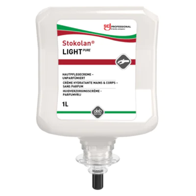 SC Johnson PROFESSIONAL Hautpflegecreme Stokolan® Light PURE nicht parfümiert dermatologisch getestet silikonfrei Kartusche 1l