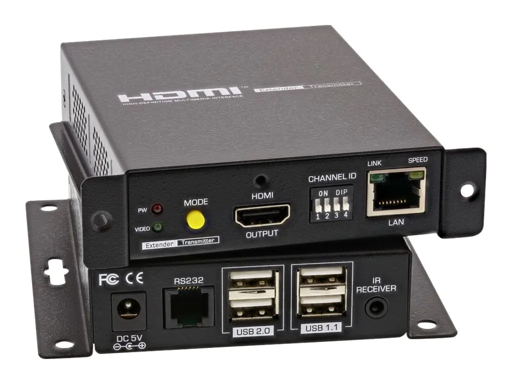 InLine HDMI USB KVM over IP Extender - KVM-/Audio-/USB-Extender - bis zu 100 m