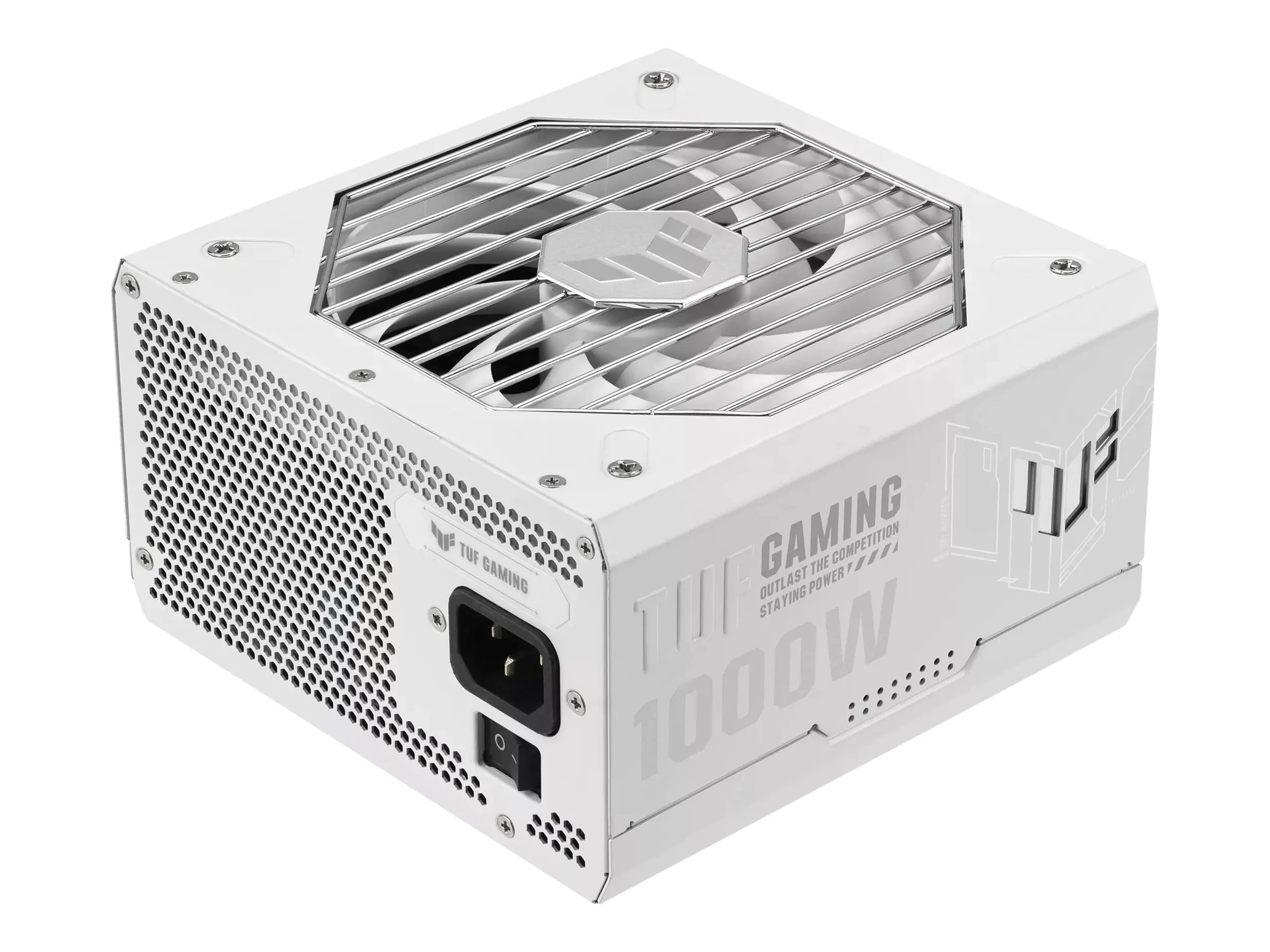 ASUS TUF Gaming - White Edition - Netzteil (intern) - ATX12V 3.0/ EPS12V - 80 PLUS Gold - Wechselstrom 100-240 V - 1000 Watt - aktive PFC - weiß
