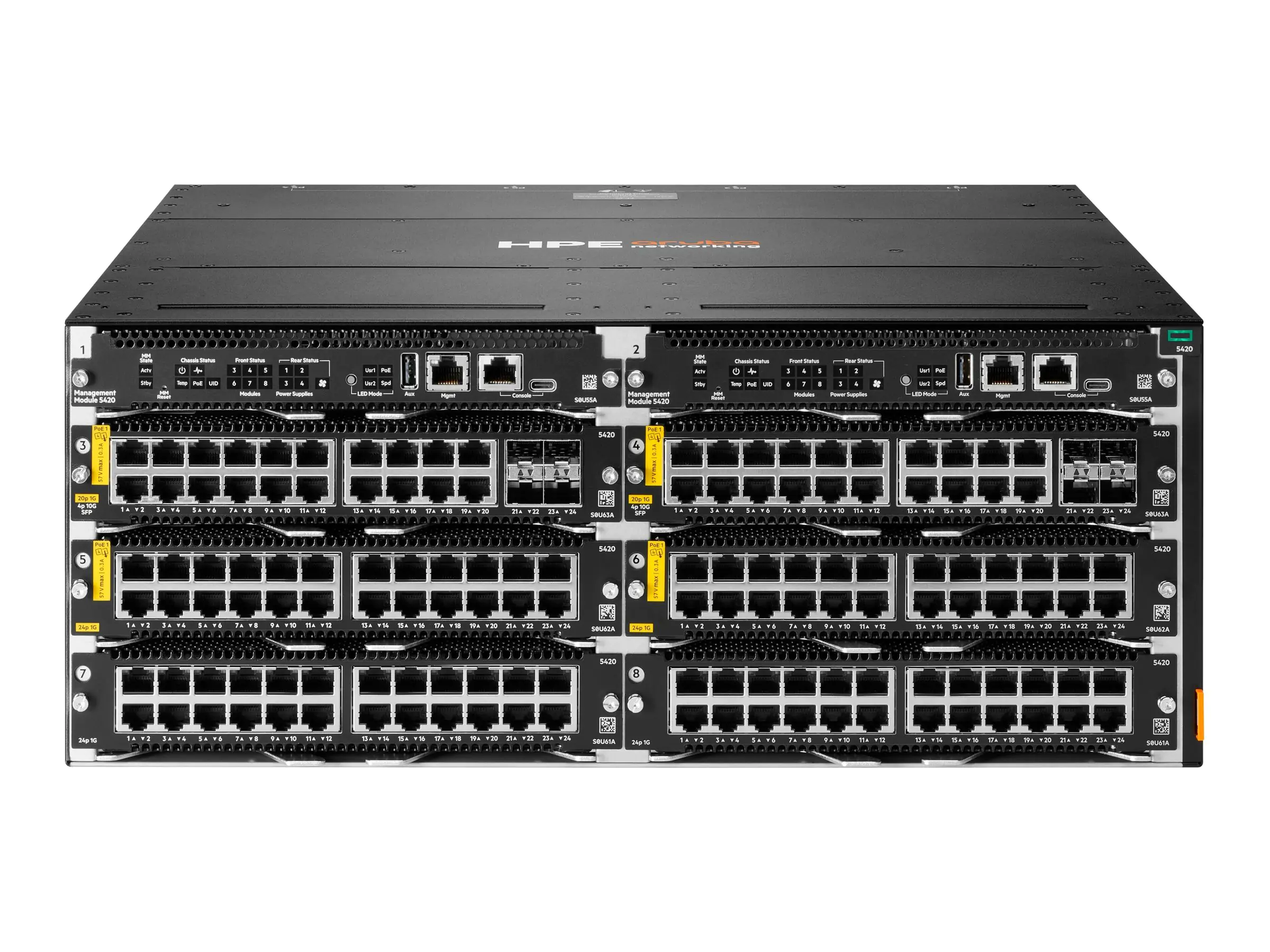HPE Aruba Networking CX 5420 24p 10M/100M/1G Class4 PoE Module - Switch - L3 - managed - 24 x 1