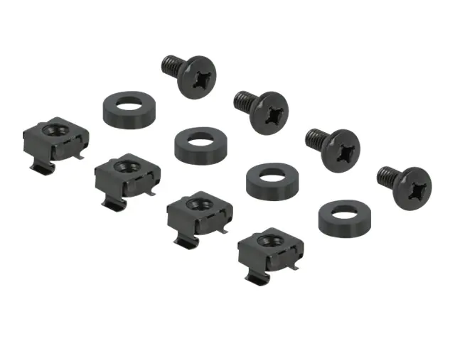 DeLOCK - Kabelführungsplatte für Schaltschrank - Schwarz - 2U - 48.3 cm (19")