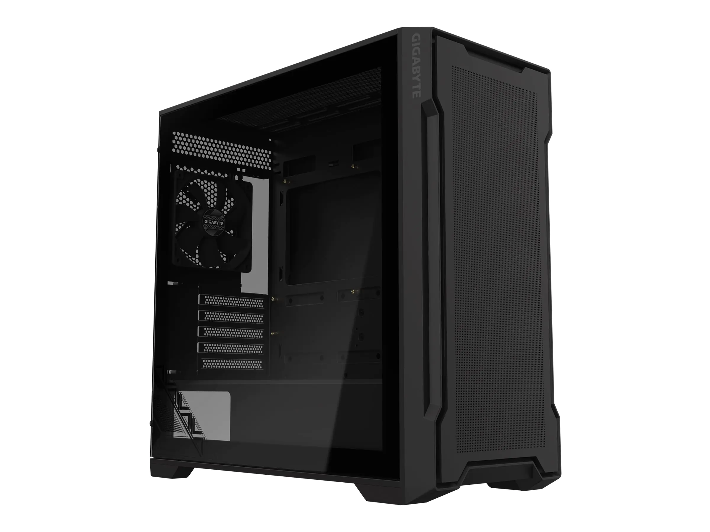 Gigabyte C102 Glass - Mid tower - Mini-ITX - Seitenteil mit Fenster (gehärtetes Glas) - keine Spannungsversorgung (ATX) - Schwarz - USB/Audio
