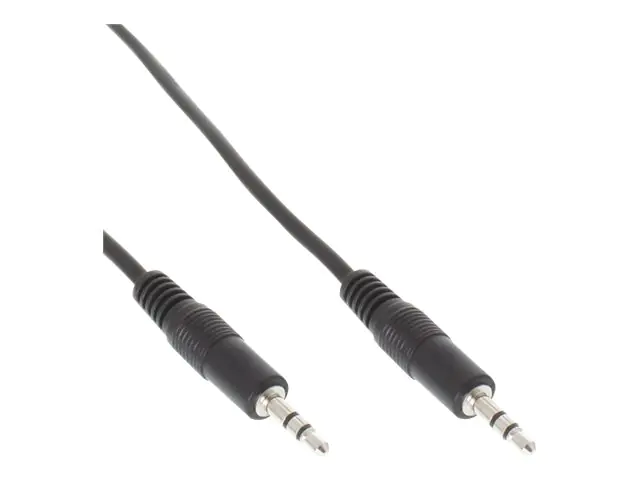 InLine - Audiokabel - mini-phone stereo 3.5 mm männlich zu mini-phone stereo 3.5 mm männlich - 3 m - Schwarz
