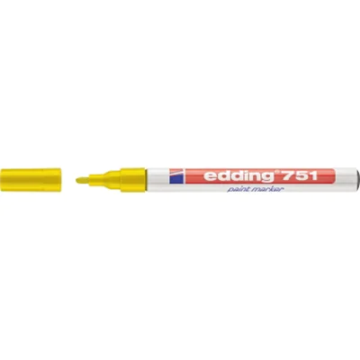 edding Lackmarker 751 4-751005 1-2mm Rundspitze permanent gelb