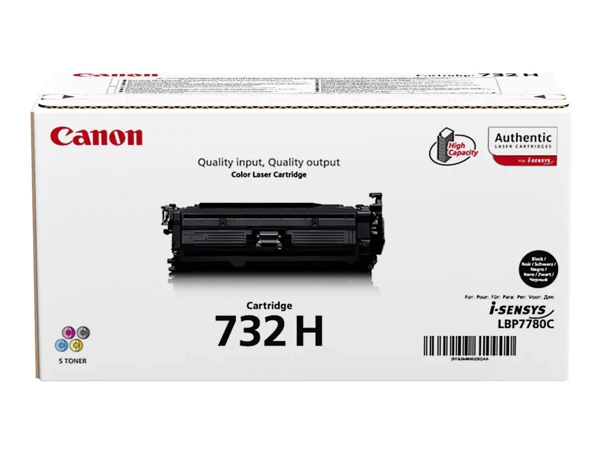 Canon 732 BK H - Mit hoher Kapazität - Schwarz - Original - Tonerpatrone - für i-SENSYS LBP7780Cx