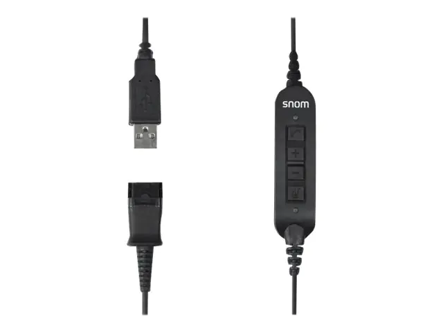 snom - Headset-Kabel - USB (M) bis Headsetanschluss - 1.7 m - 4-Tasten-Fernsteuerung - für snom A100D, A100M