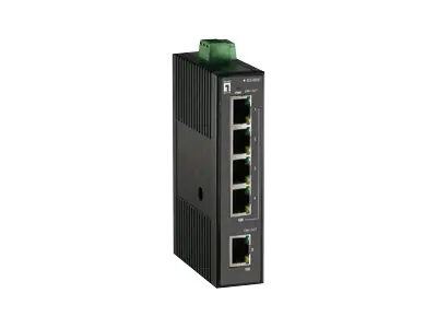 LevelOne Infinity IES-0500 - Switch - unmanaged - 5 x 10/100 - an DIN-Schiene montierbar - Gleichstrom