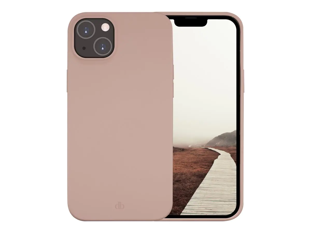 dbramante1928 Greenland - Hintere Abdeckung für Mobiltelefon - 100 % recycelter Kunststoff - rosa sandfarben - für Apple iPhone 14 Plus