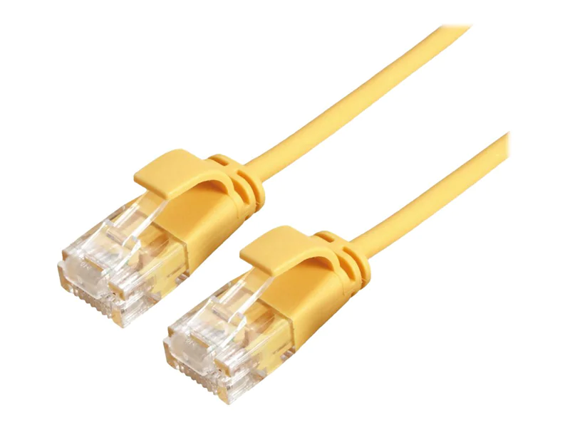 Roline - Patch-Kabel - RJ-45 (M) zu RJ-45 (M) - 1 m - UTP - CAT 6a - halogenfrei, geformt - Gelb