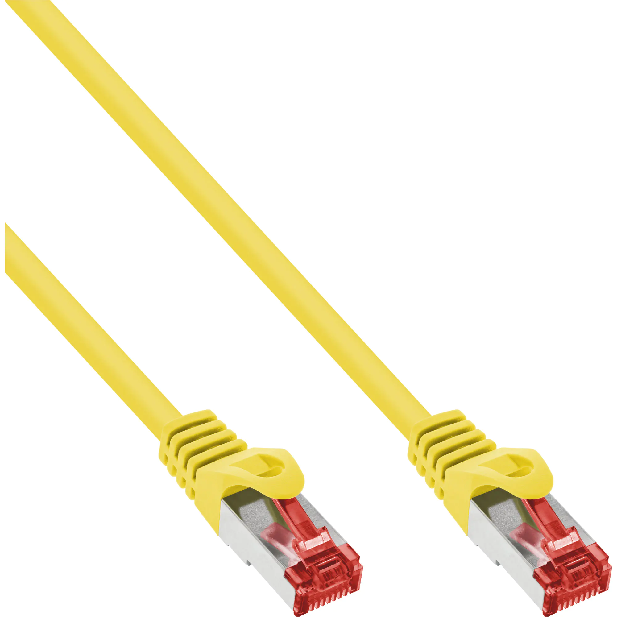 InLine - Patch-Kabel - RJ-45 (M) zu RJ-45 (M) - 2 m - SFTP - CAT 6 - geformt - Gelb