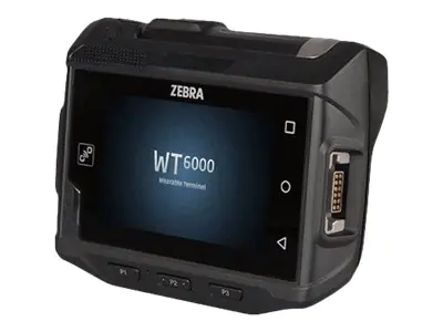Zebra WT6000 Wearable Computer - Datenerfassungsterminal - robust - Android 7.1 (Nougat) - 8 GB - 8.1 cm (3.2") IPS (800 x 480) - Barcodeleser - USB-Host - Wi-Fi 5, NFC, Bluetooth