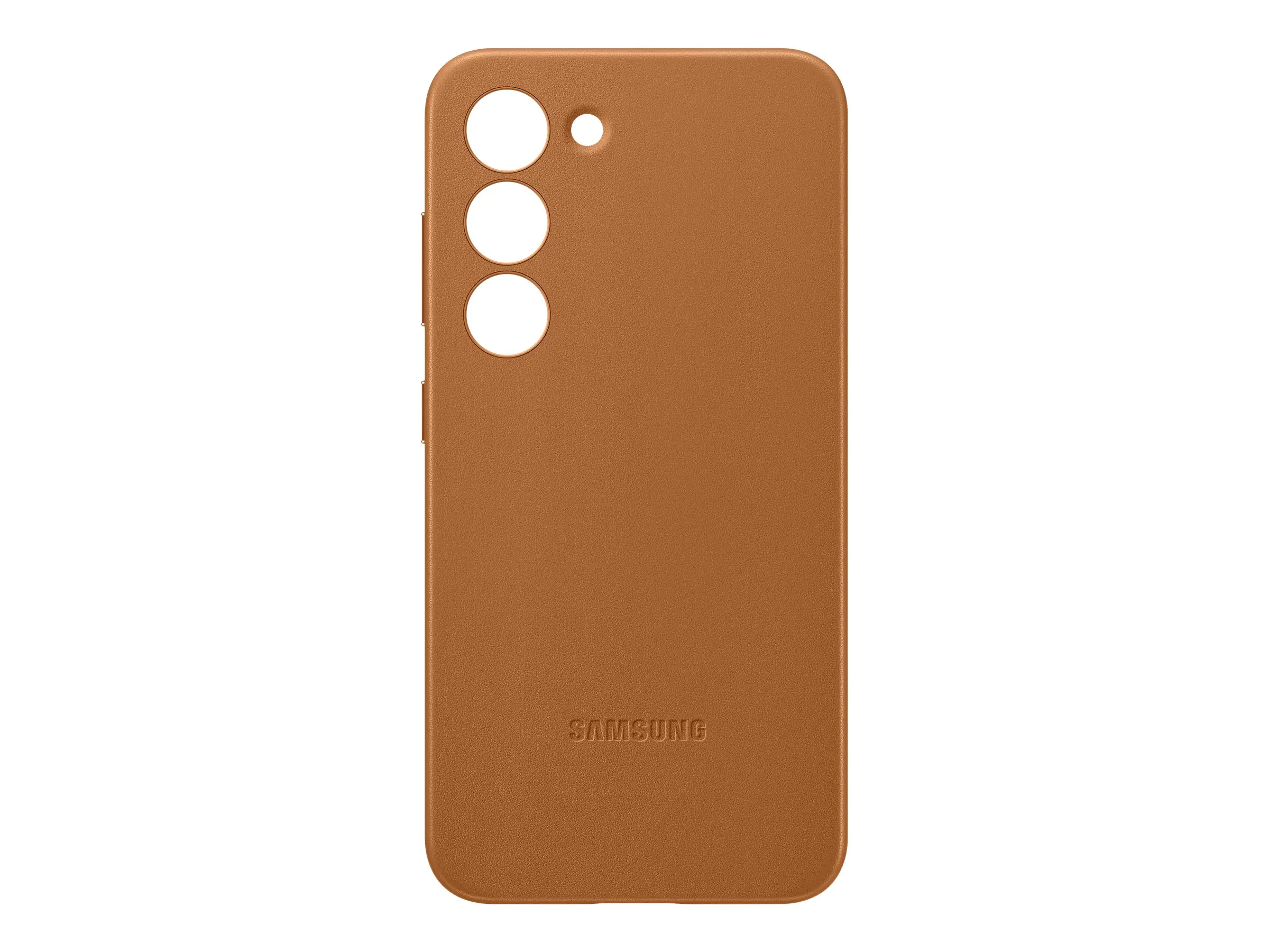 Samsung EF-VS911 - Hintere Abdeckung für Mobiltelefon - Echt Leder - Kamelhaarfarbe - für Galaxy S23