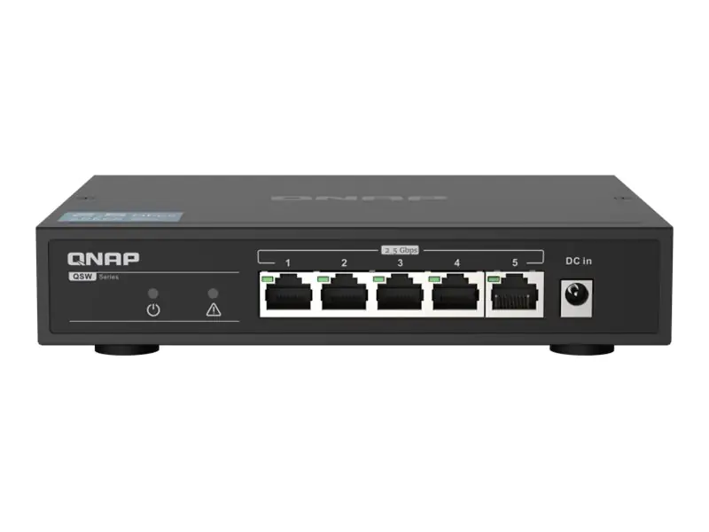 QNAP QSW-1105-5T - Switch - unmanaged - 5 x 10/100/1000/2.5G - Desktop