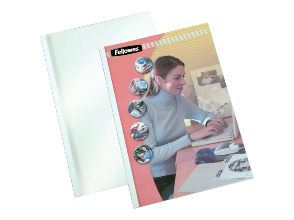 Fellowes® Thermobindemappen 5391202 150mic weiß 100 St./Pack.