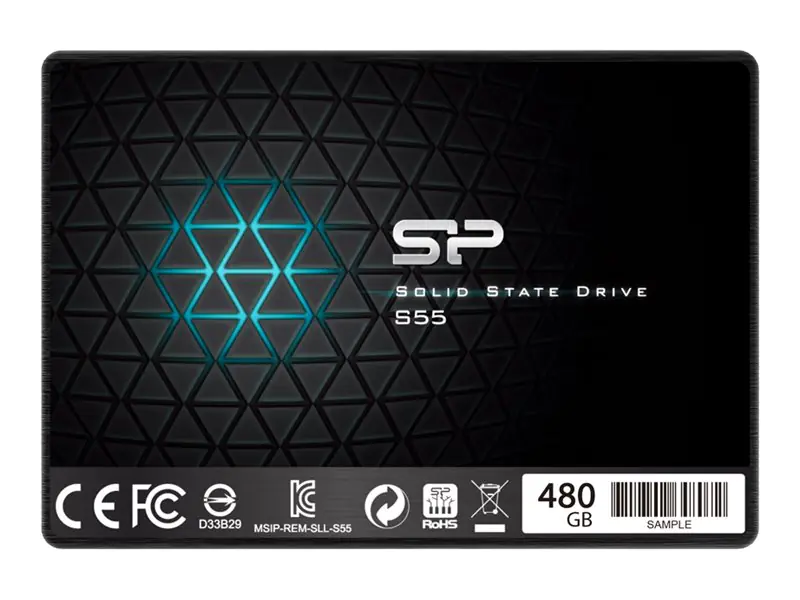 Silicon Power Slim S55 - SSD - 480 GB - intern - 2.5" (6.4 cm) - SATA 6Gb/s