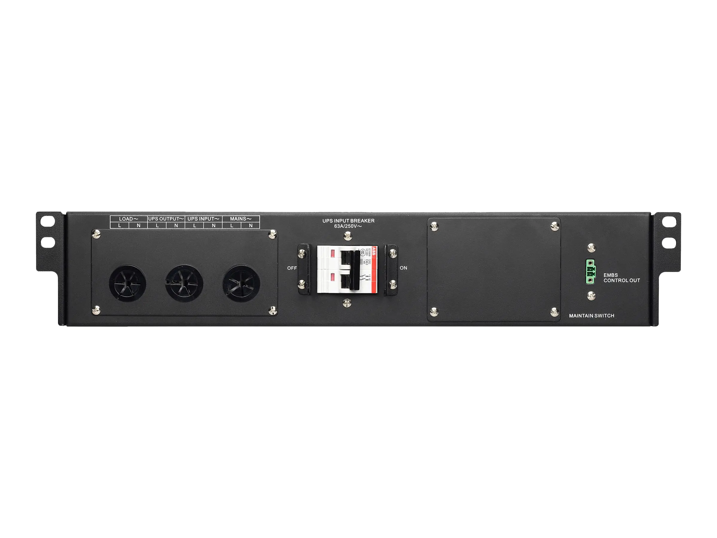 PowerWalker MBS - Umleitungsschalter (Rack - einbaufähig) - Wechselstrom 600 V - 2U - 48.3 cm