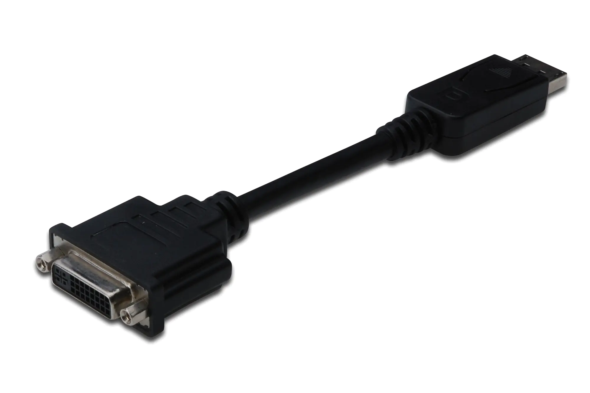 ASSMANN - Videoadapter - DisplayPort (M) zu DVI-I (W) - 15 cm - geformt - Schwarz