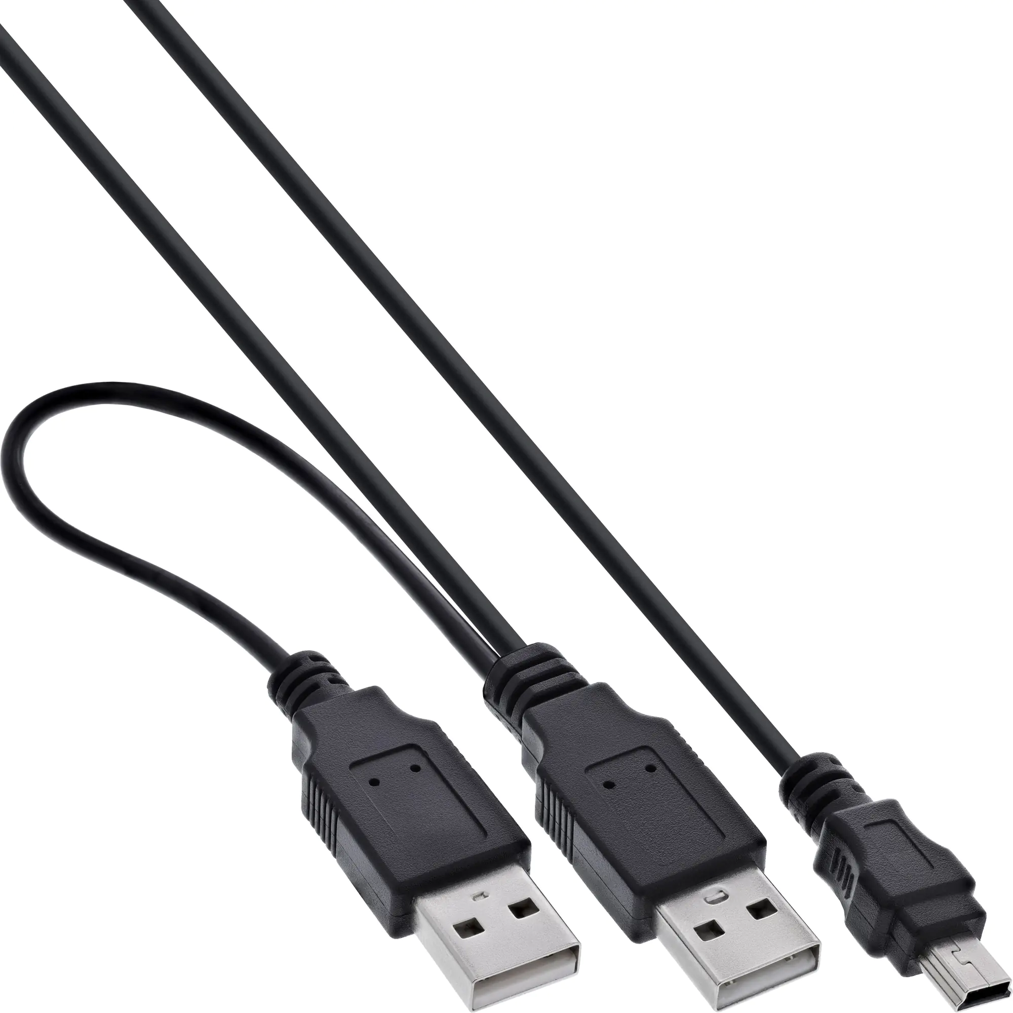 InLine - USB-Kabel - Mini-USB, Typ B (M) zu USB (M) - 1 m - Schwarz