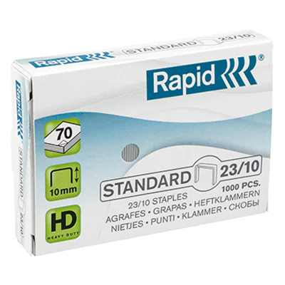 Rapid 23/10, Klammerpack, 23/10, 1 cm, 1000 Heftklammern, 40 Seiten, 23/10 23372520