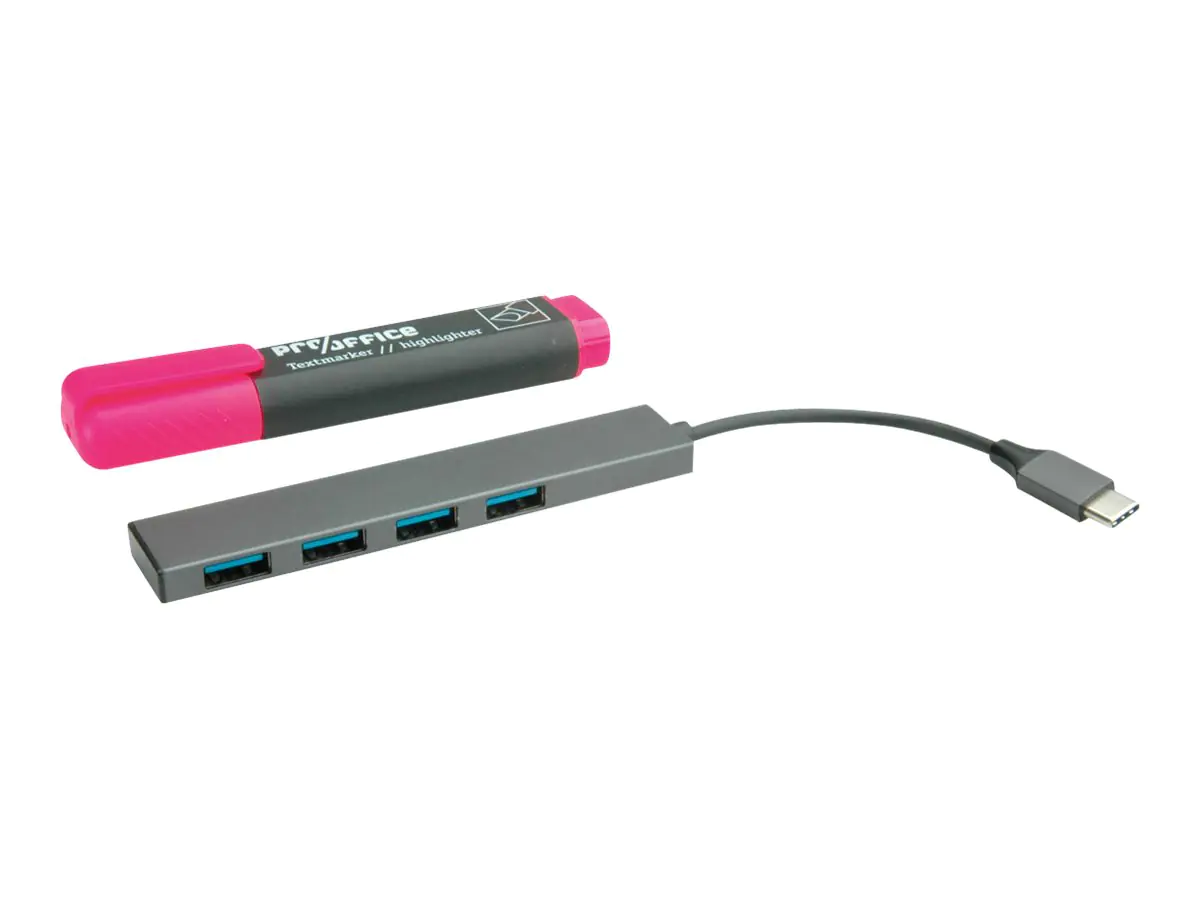 Roline USB 3.2 Gen 1 Hub - Hub - 4 x USB 3.2 Gen 1