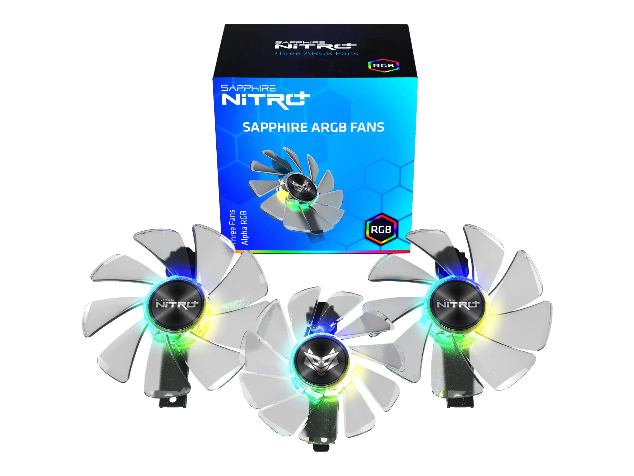 Sapphire Nitro+ ARGB - Grafikkartenlüfter - 87 mm/95 mm