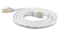 WANTEC 7113, 0,1 m, Cat6a, S/FTP (S-STP), RJ-45, RJ-45, Weiß