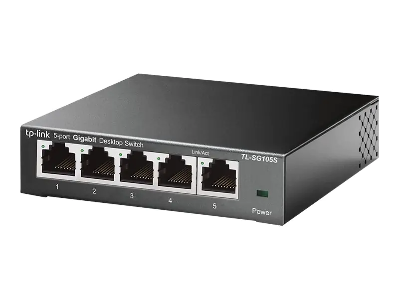 TP-Link TL-SG105S - Switch - 5 x 10/100/1000 - Desktop