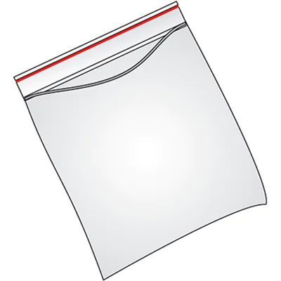 Veloflex Druckbandbeutel 10 x 15 cm (B x H) Polyethylen transparent 100 St./Pack.