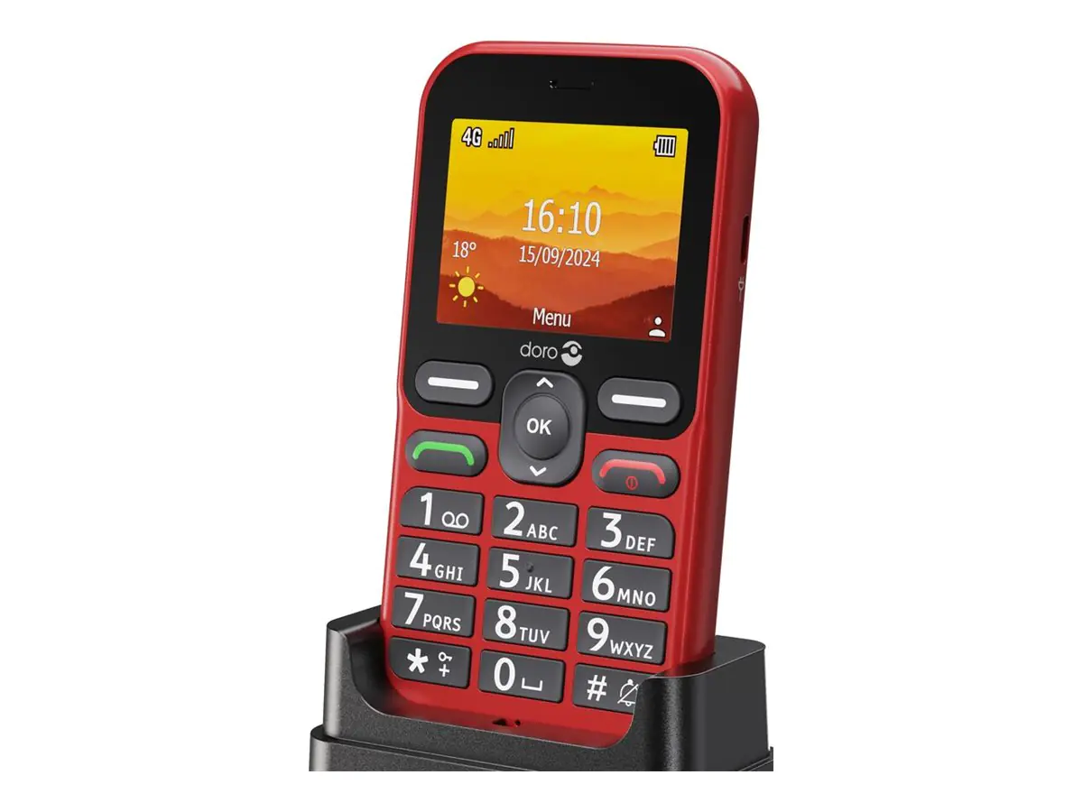 Doro Leva L10 4G Großtasten rot - 1.150 mAh - 6,1 cm
