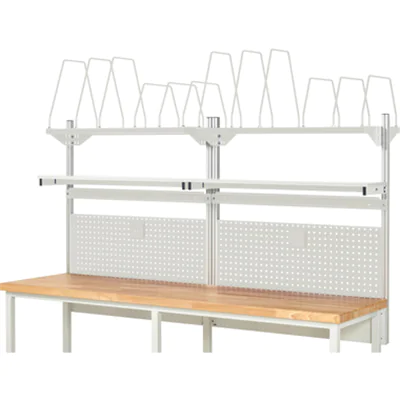 RAU Werkzeugwand 03 2.500 x 1.130 x 350 mm (B x H x T) Stahl, pulverbeschichtet lichtgrau