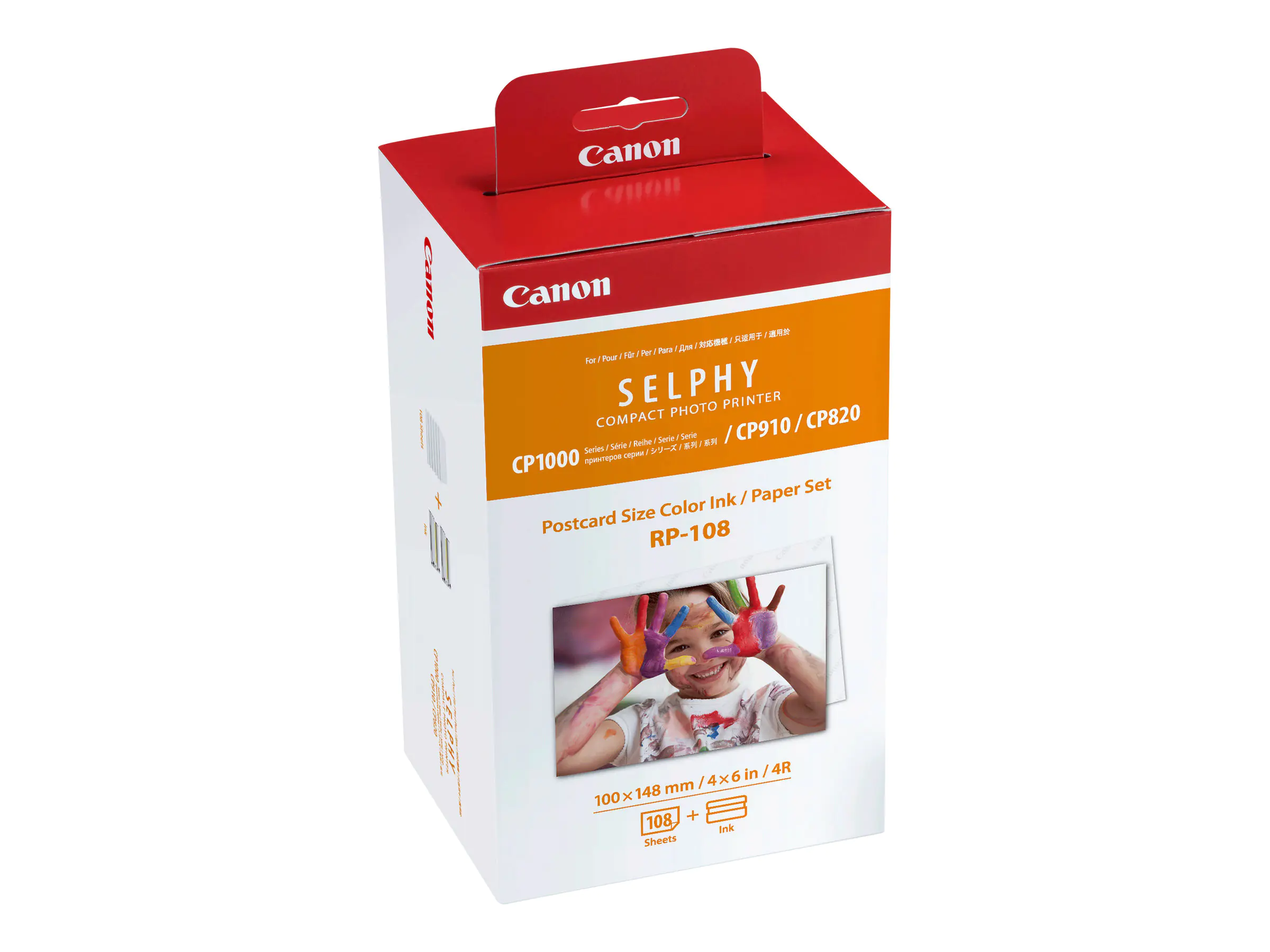 Canon RP-108 - Farbbandkassetten- und Papier-Kit - für Canon SELPHY CP1000, CP1200, CP1300, CP820, CP910