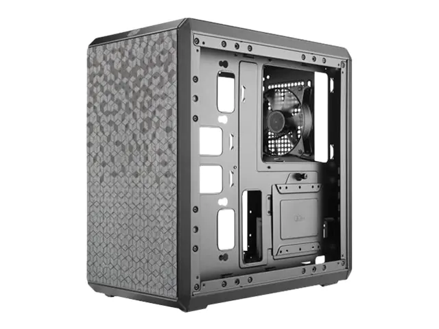 CoolerMaster MasterBox Q300L - Tower - micro ATX - Seitenteil mit Fenster (Acryl) - keine Spannungsversorgung (ATX / PS/2) - Schwarz - USB/Audio