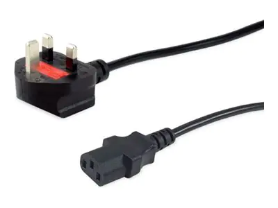 Equip IEC-Stromkabel UK-BS1363 -> C13 5m St/Bu schwarz - Strom/Netzteil - 5 m