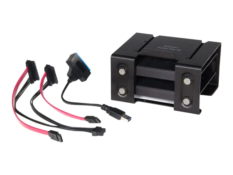 Sonnet Fusion Flex J3i - Laufwerkeinbau-Kit - Kapazität: 2 Festplatten (3,5"/2,5") + SSD (2,5") - für Apple Mac Pro (Ende 2019)
