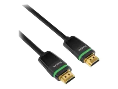Purelink Ultimate ULS1005 - HDMI mit Ethernetkabel - HDMI (M) bis HDMI (M) - 50 cm - Dreifachisolierung - Schwarz - halogenfrei, robust