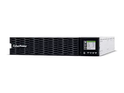 CyberPower Smart App Online (High-Density) OL5KERTHD - USV (in Rack montierbar/extern) - Wechselstrom 200/208/220/230/240 V - 6000 Watt - 6000 VA - 6 Ah - Ethernet 10/100, RS-232, USB - Ausgangsanschlüsse: 7 - 2U - Schwarz