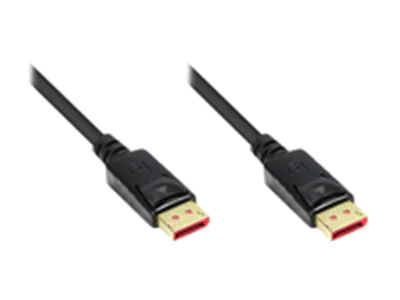 Good Connections Anschlusskabel DisplayPort 1.2 - Stecker inkl. Verriegelungsschutz - vergoldet - sc