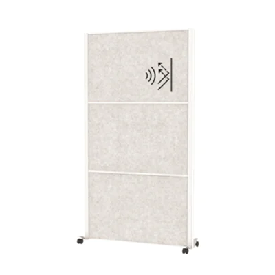 MAUL Stellwand MAULconnecto 100 x 182 cm (B x H) Zweibeinstativ 100 % PES-Fasern, 20 % recycelt hellgrau