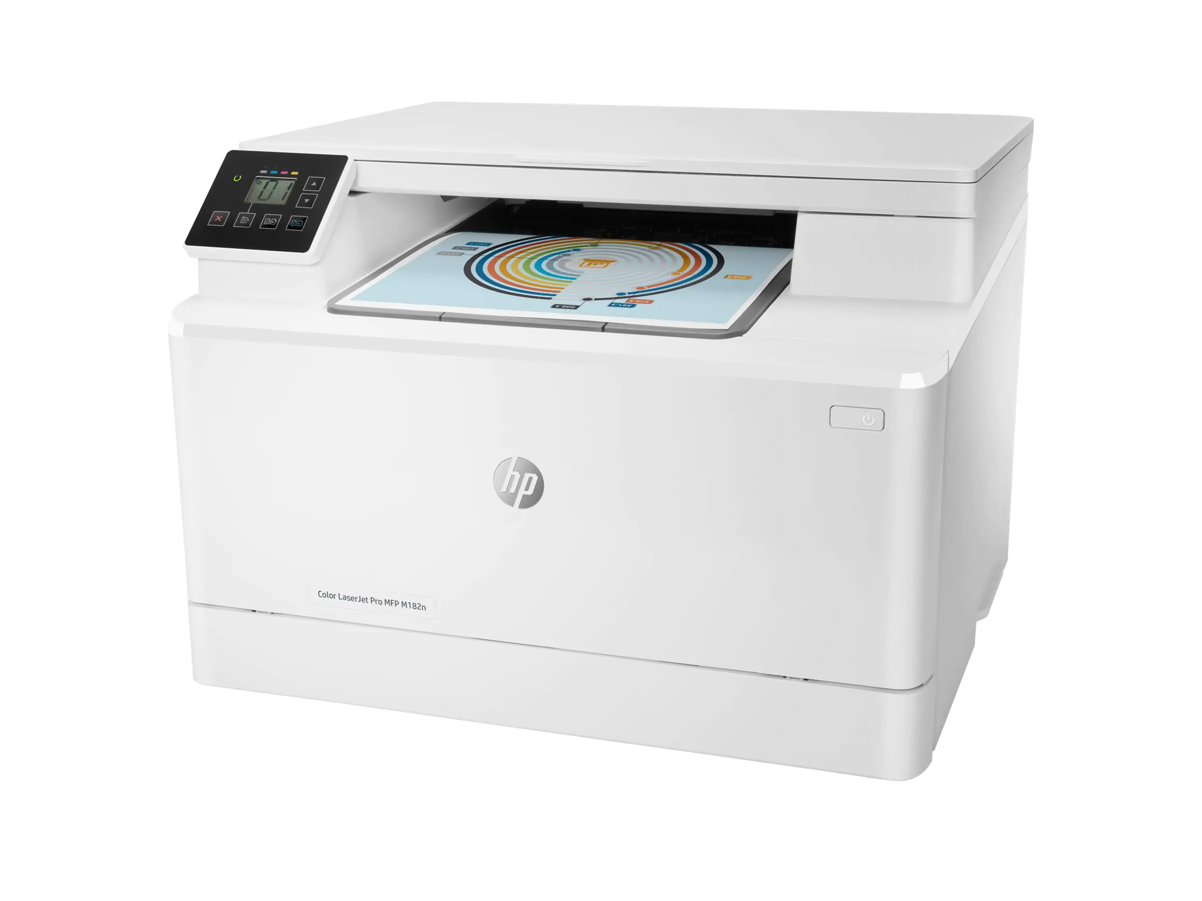 HP Color LaserJet Pro MFP M182n - Multifunktionsdrucker - Farbe - Laser - 216 x 297 mm (Original) - A4/Legal (Medien) - bis zu 16 Seiten/Min. (Kopieren) - bis zu 16 Seiten/Min. (Drucken) - 150 Blatt - USB 2.0, LAN