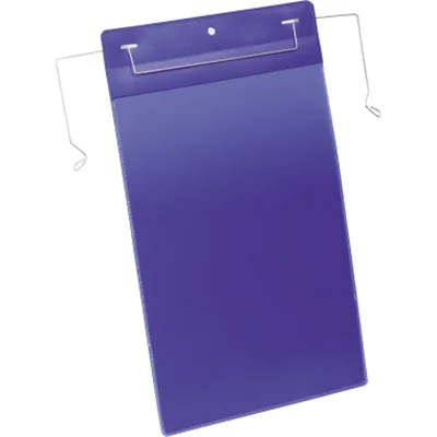 DURABLE Kennzeichnungstasche 175307 Bügel A4 hoch d.bl 50 St./Pack.