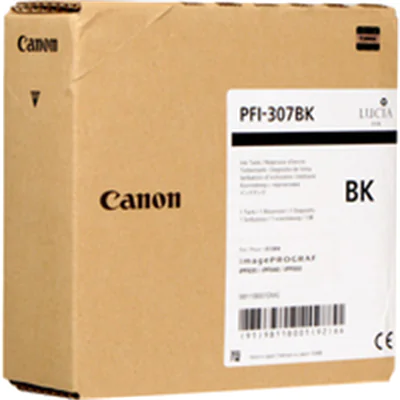 Canon PFI-307BK, Schwarz, Tinte auf Pigmentbasis, 330 ml 9811B001