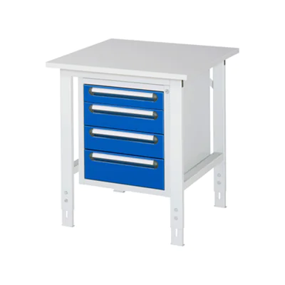 RAU Arbeitstisch Tom 750 x 760-1.080 x 800 mm (B x H x T)