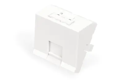 DIGITUS Frontplatte, 1-Port, 45 x 45 mm, abgewinkelt, für Rahmen DN-93802-5-SH