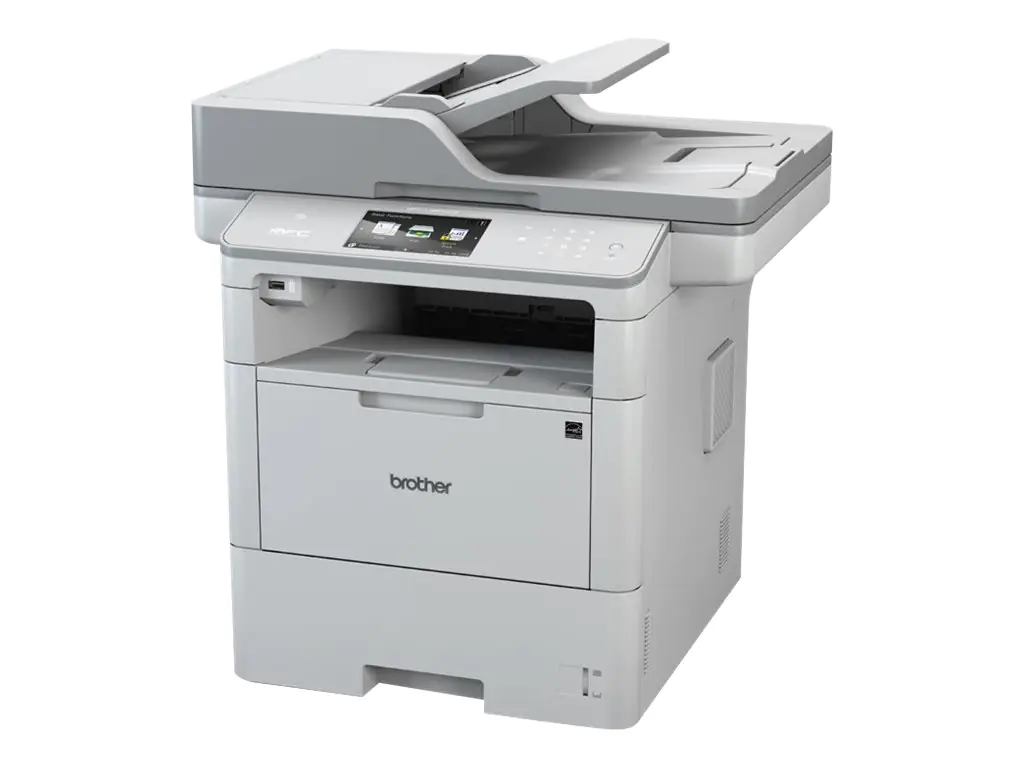 Brother MFC-L6800DW - Multifunktionsdrucker - s/w - Laser - Legal (216 x 356 mm) (Original) - A4/Legal (Medien) - bis zu 46 Seiten/Min. (Drucken) - 570 Blatt - 33.6 Kbps - USB 2.0, Gigabit LAN, Wi-Fi(n), USB-Host, NFC - mit Brother PRINT AirBag for 750000