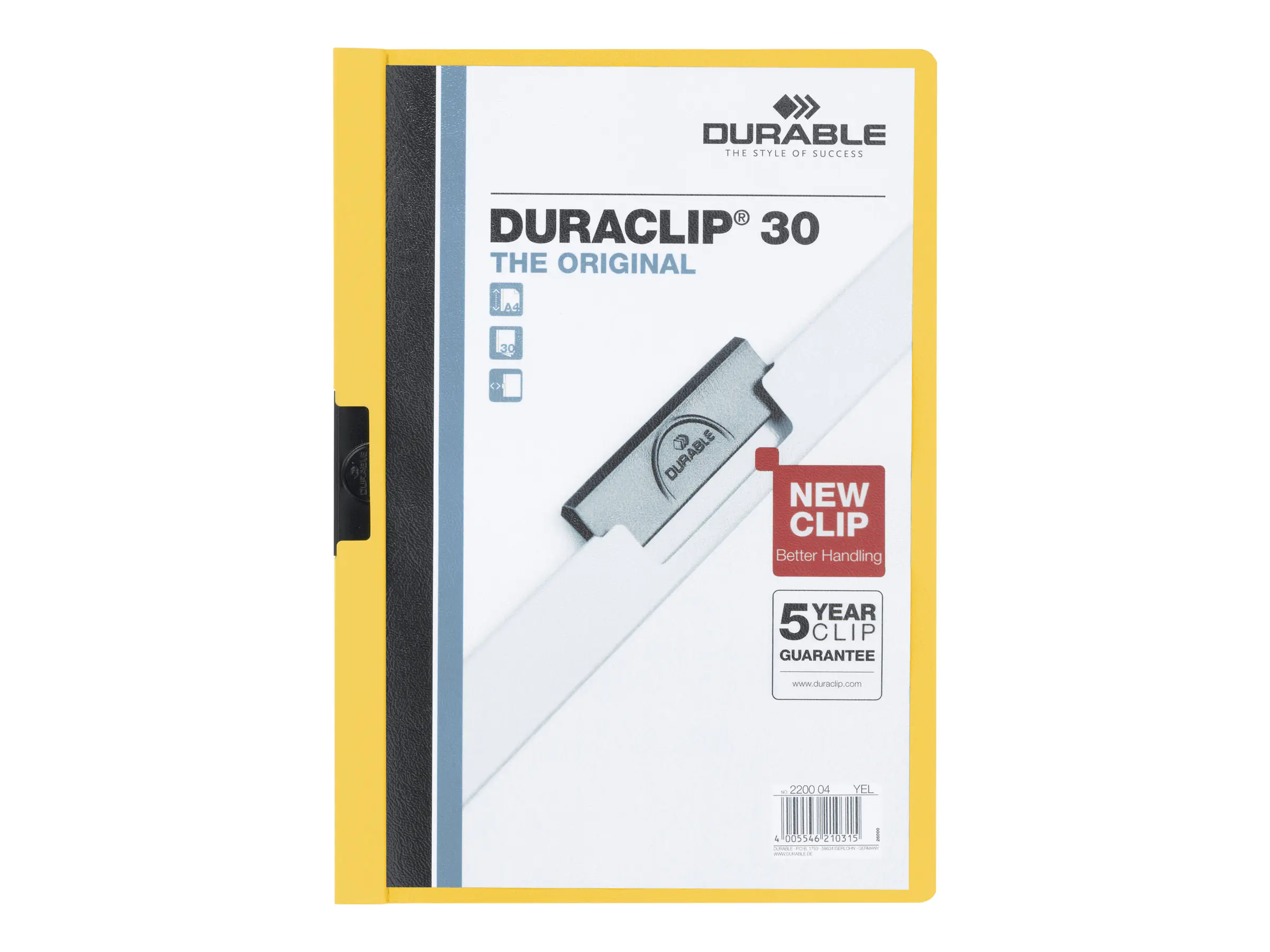 Durable DURACLIP 30 - Klemmhefter - für A4 (210 x 297 mm) 2200-04