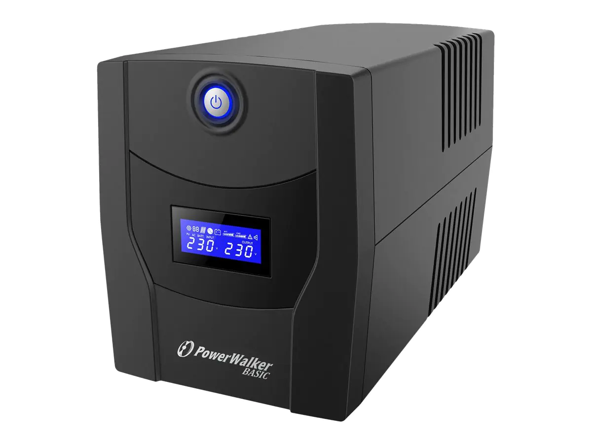 PowerWalker Basic VI 1500 STL FR - USV - Wechselstrom 162 - 290 V - 900 Watt - 1500 VA - 7.2 Ah - USB - Ausgangsanschlüsse: 4