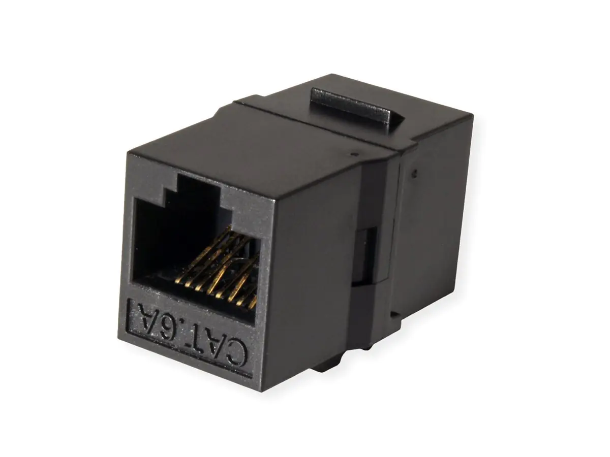 Roline - Modulare Eingabe - keystone, class E - CAT 6 - UTP - RJ-45 - Schwarz