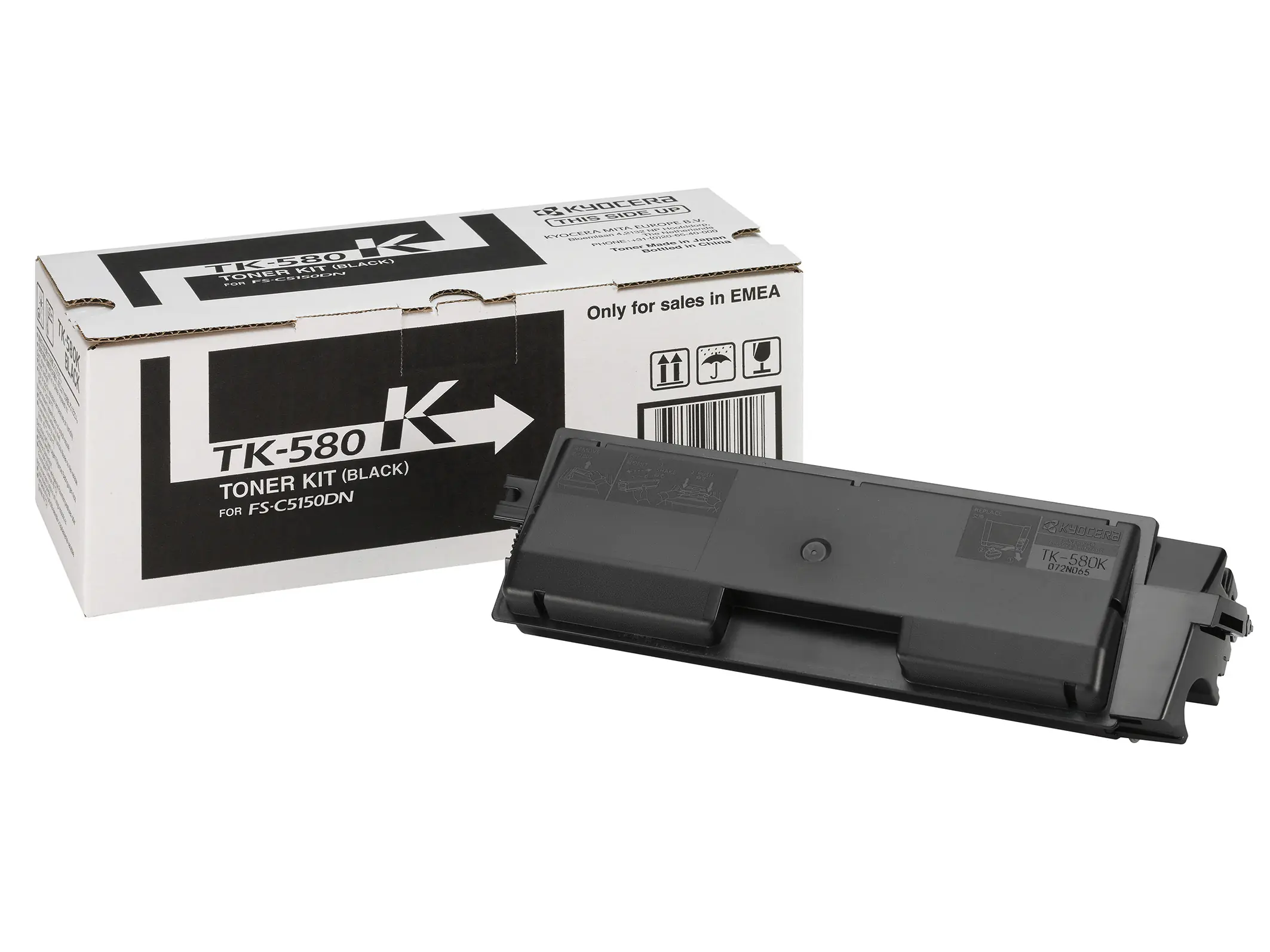 Kyocera TK 580K - Schwarz - Original - Tonerpatrone - für ECOSYS P6021cdn, P6021cdn/KL3; FS-C5150DN, C5150DN/KL3