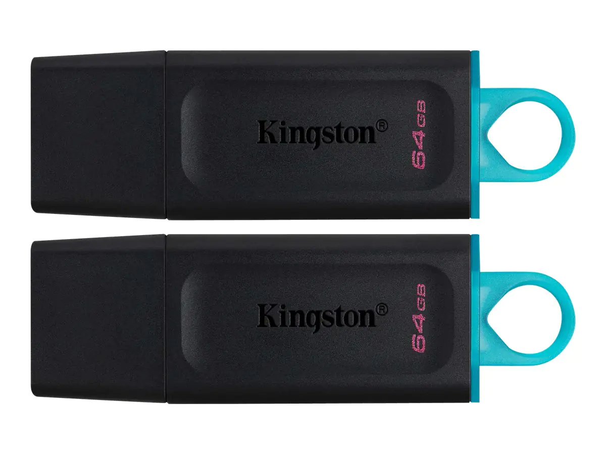 Kingston DataTraveler Exodia - USB-Flash-Laufwerk - 64 GB - USB 3.2 Gen 1 (Packung mit 2)